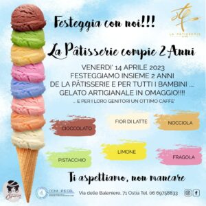 Festeggia con noi! La Pâtisserie compie due anni